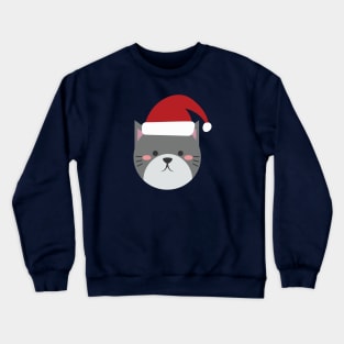 Cute Animal Cute Cat Meow Christmas Outfit Costumes Gift Crewneck Sweatshirt